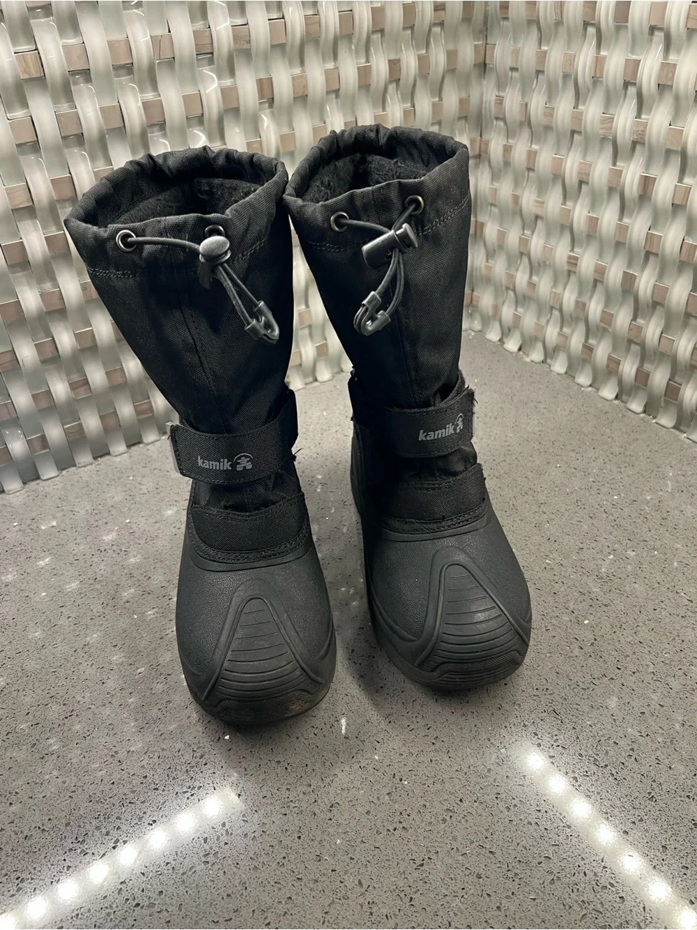 Kamik Black Waterproof Winter Boots size 5